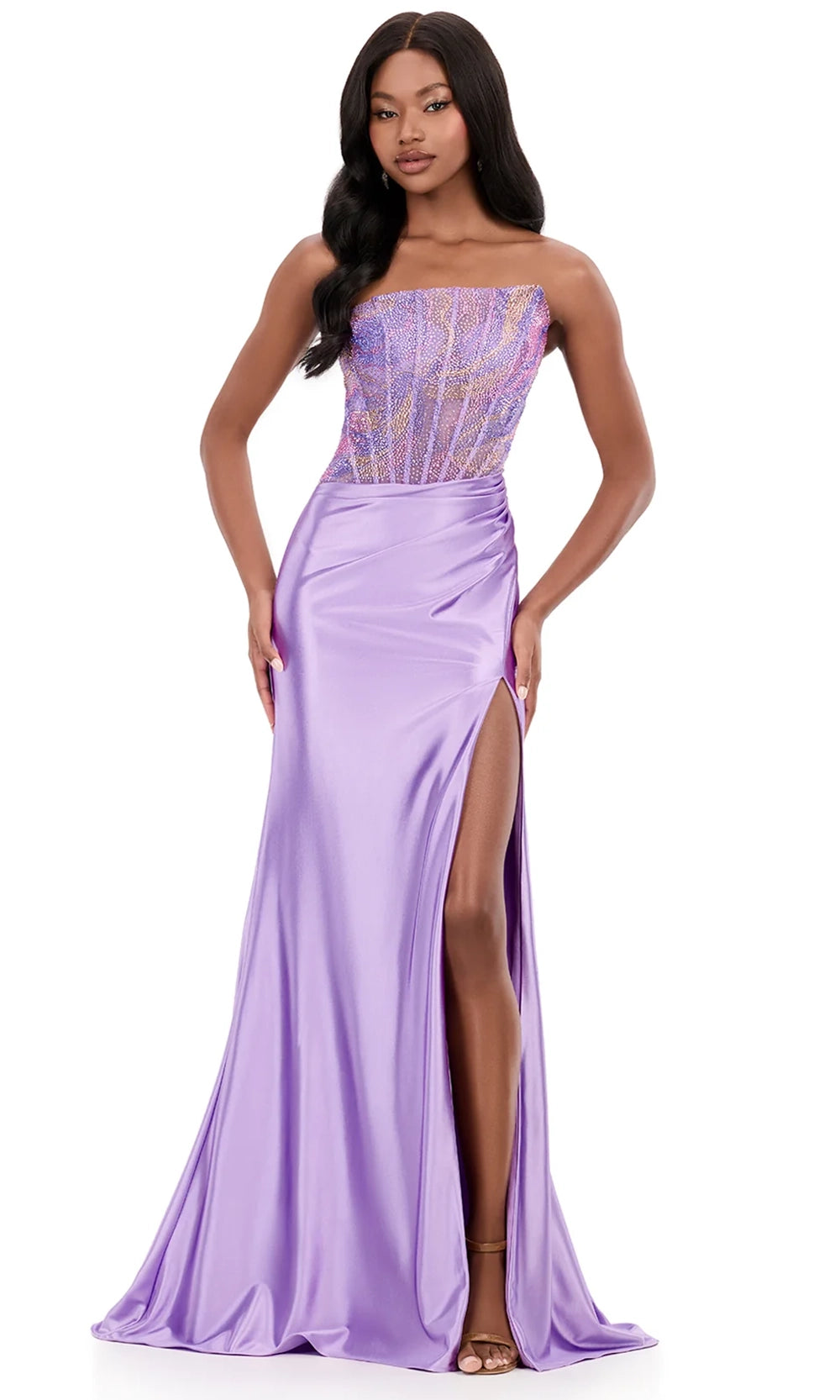 Ashley Lauren 12250 - Long Jersey Sheath Dress