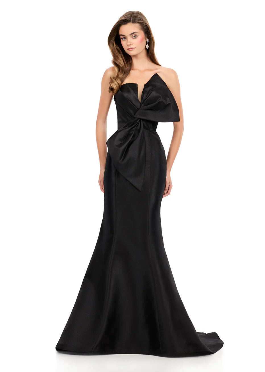 ashley sleeveless bow mermaid formal dress Ashley Sleeveless Bow Mermaid Formal Dress