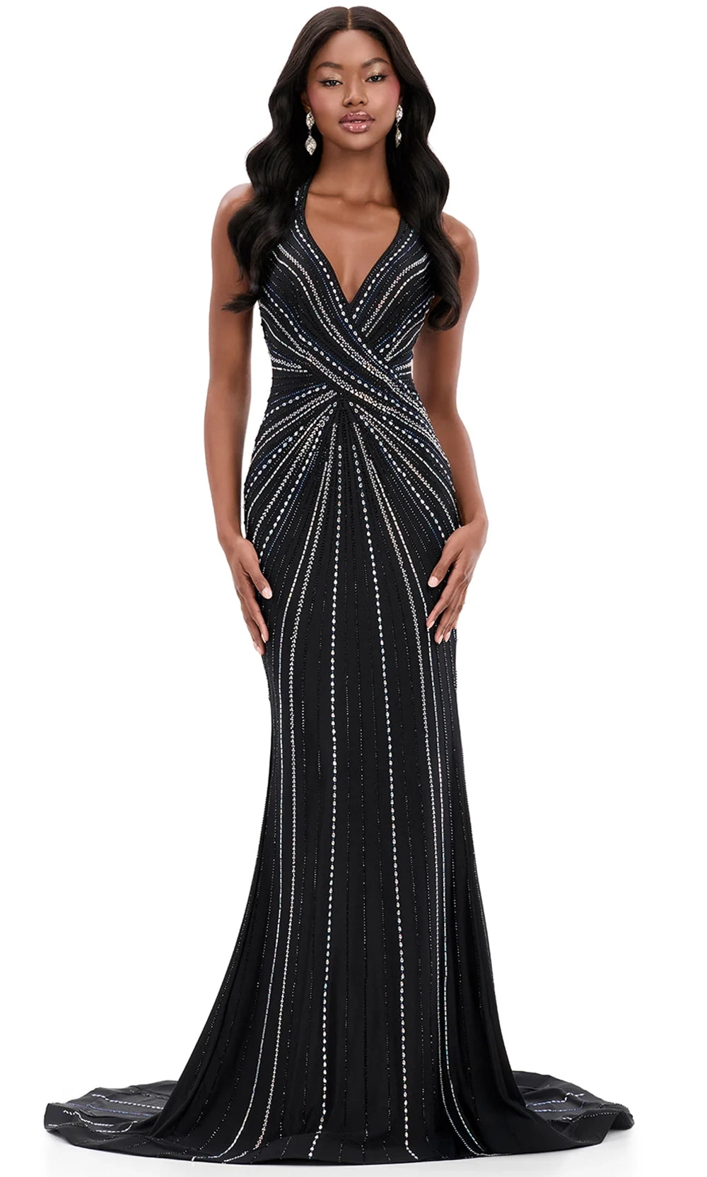 jersey halter dress SecretSculpt Midi Dark Olive / M/L Do Not Bleach SIMKHAI Women's Cerin Floral Halter