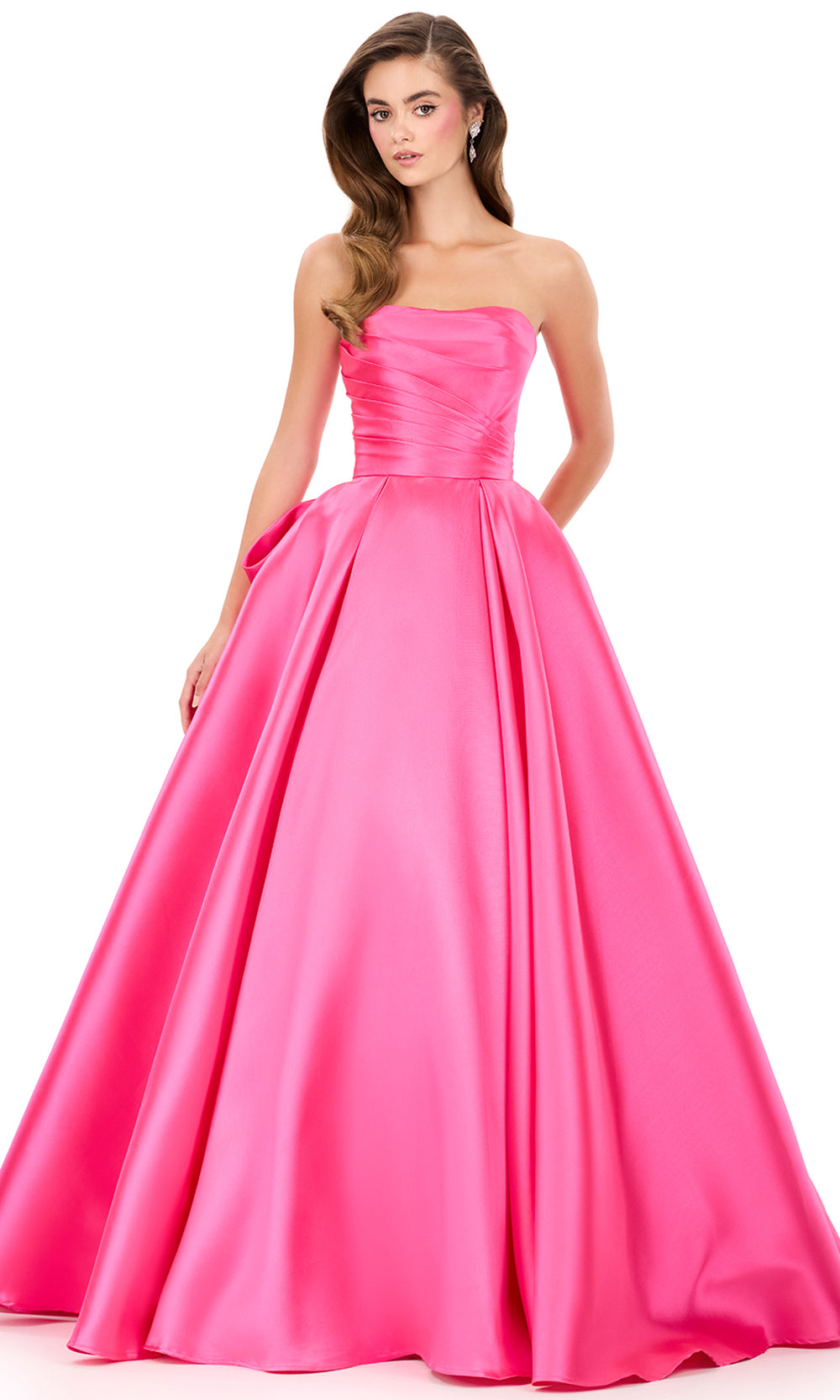 ashley lauren pink bow dress Ashley Lauren 11583
