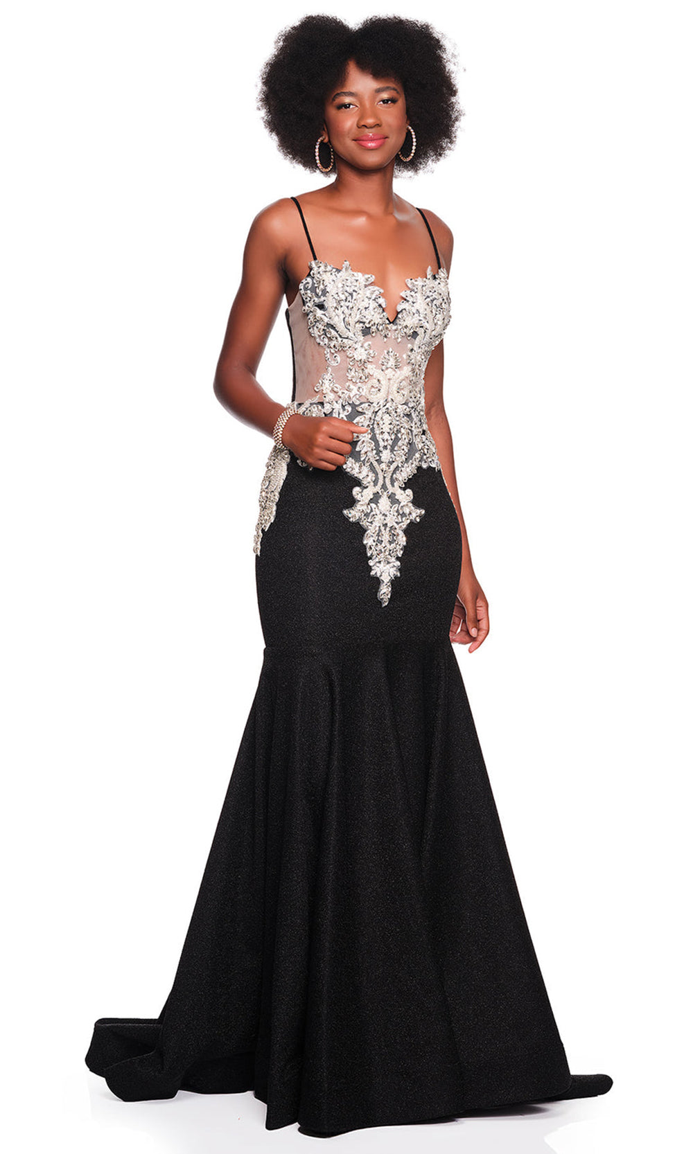 Dave and Johnny 12800 Prom Dress - Black