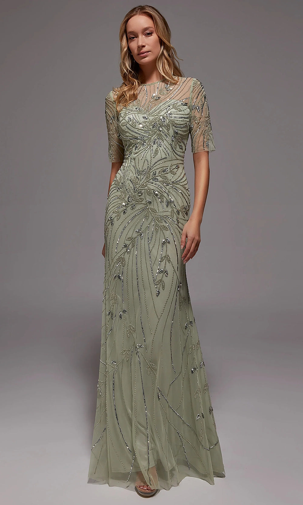 alyce designs vintage beaded dress Vintage Alyce Designs Beaded & Sequin Dress