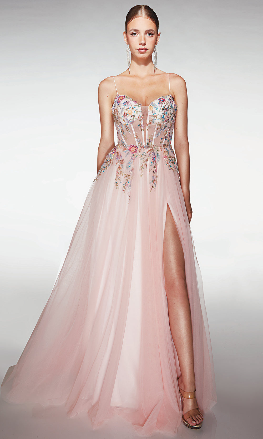 Aerie Couture 398 - Long Tulle/Lace Multi A-line Dress