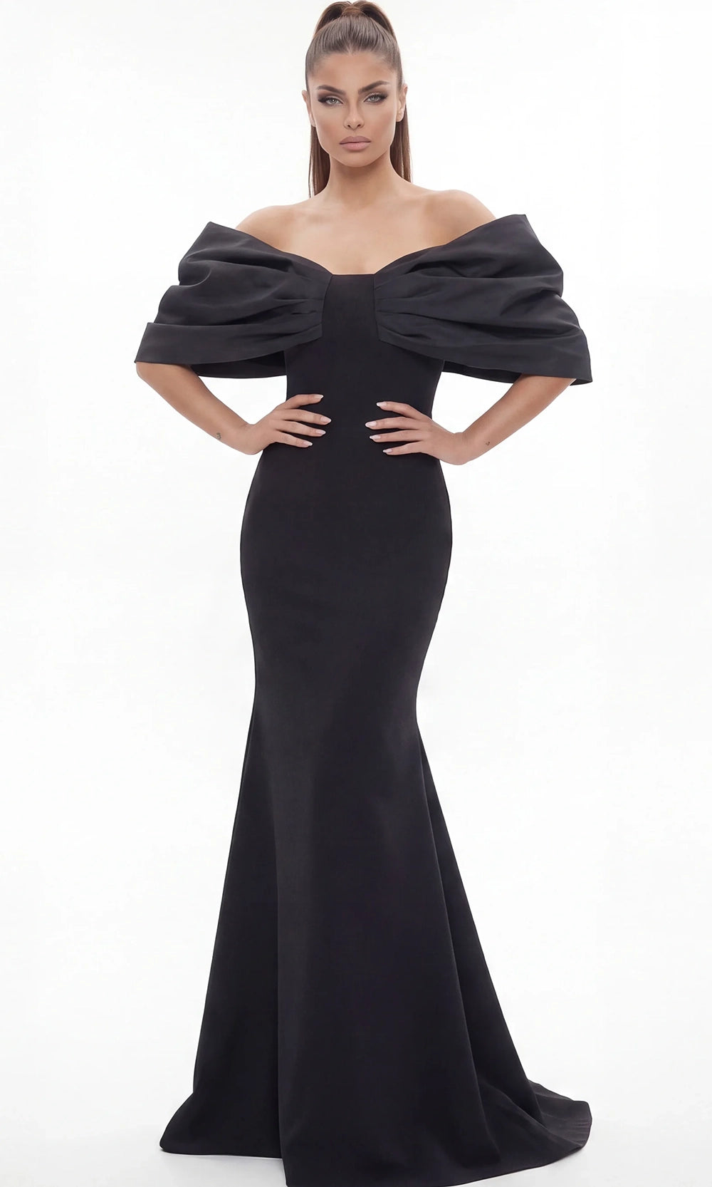 Jovani 47657 - Long Stretch Crepe Mermaid Dress