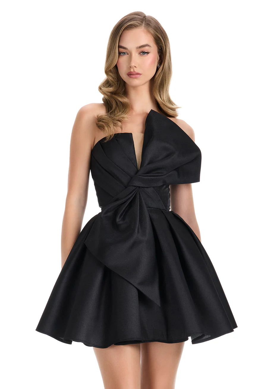 oversized a line dress PrettyLittleThing Women's Floral Print Oversized Puff Sleeve A Line Shift Dress in Black