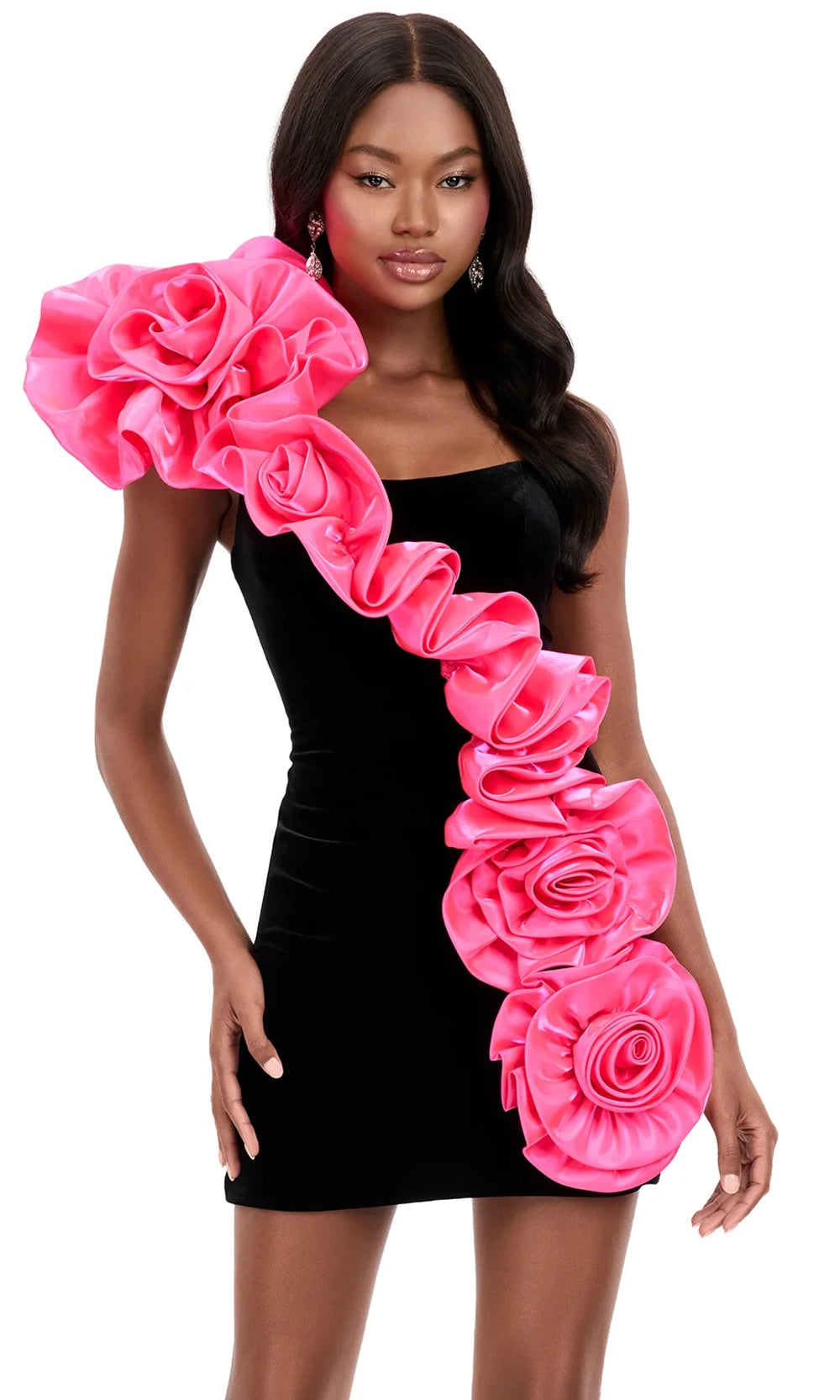 Ashley Lauren 4939 - Short Velvet Sheath Dress