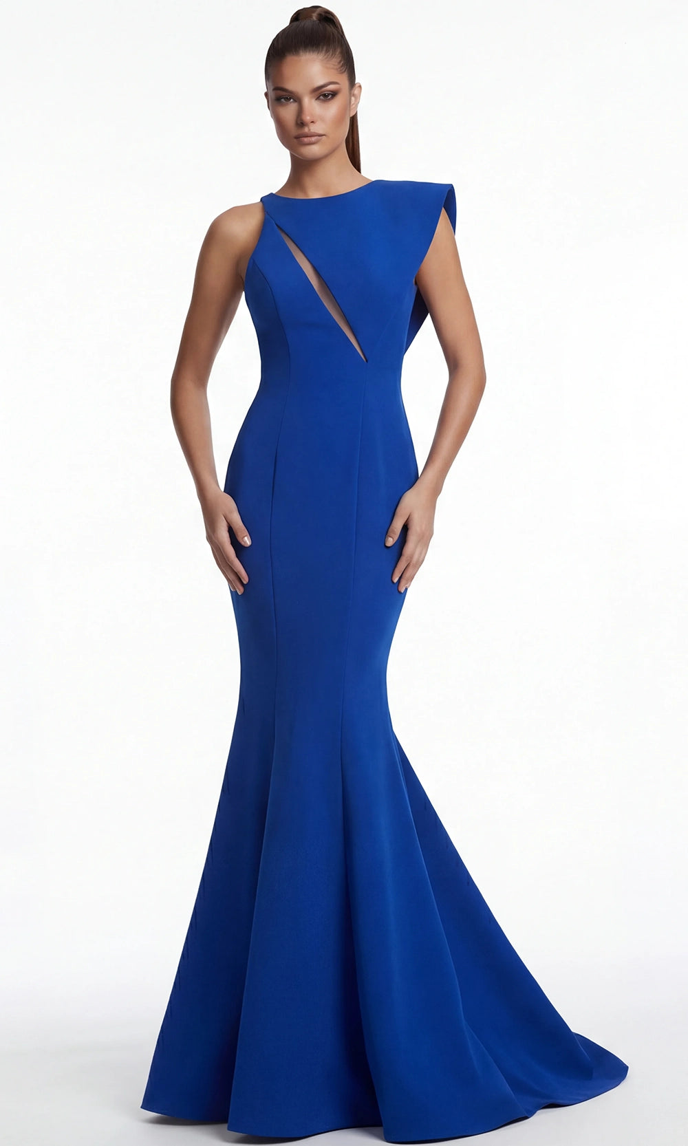 Jovani 49416 - Long Scuba Mermaid Dress