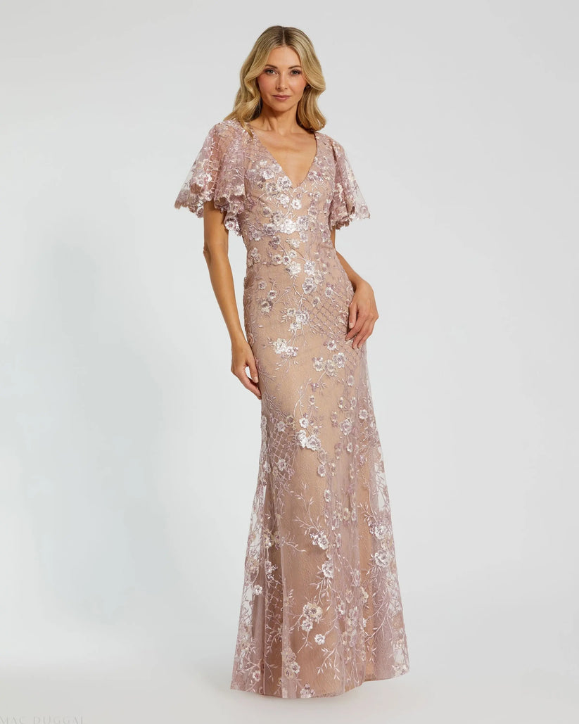 rose lace sheath dress Beaded Rose Lace Sheath Wedding Dress Abby