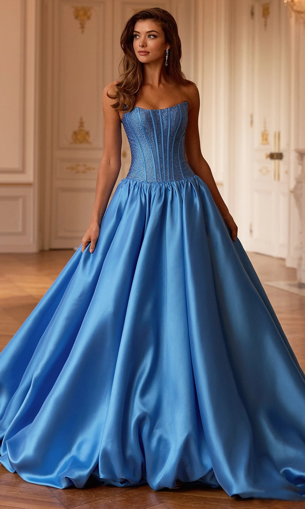 Sherri Hill 58091 - Long Mikado Ballgown Dress