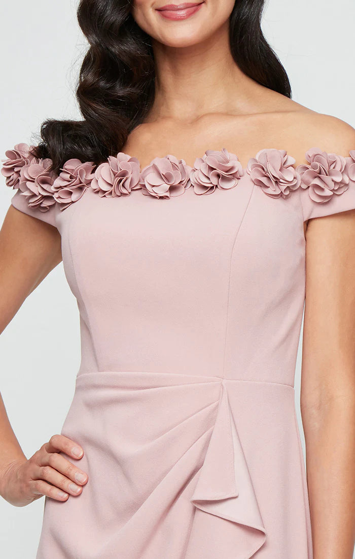 Alex Evenings 8160404 - 3D Floral Off Shoulder Neck Gown – Couture Alex Evenings 8160404 - 3D Floral Off Shoulder Neck Gown – Couture
