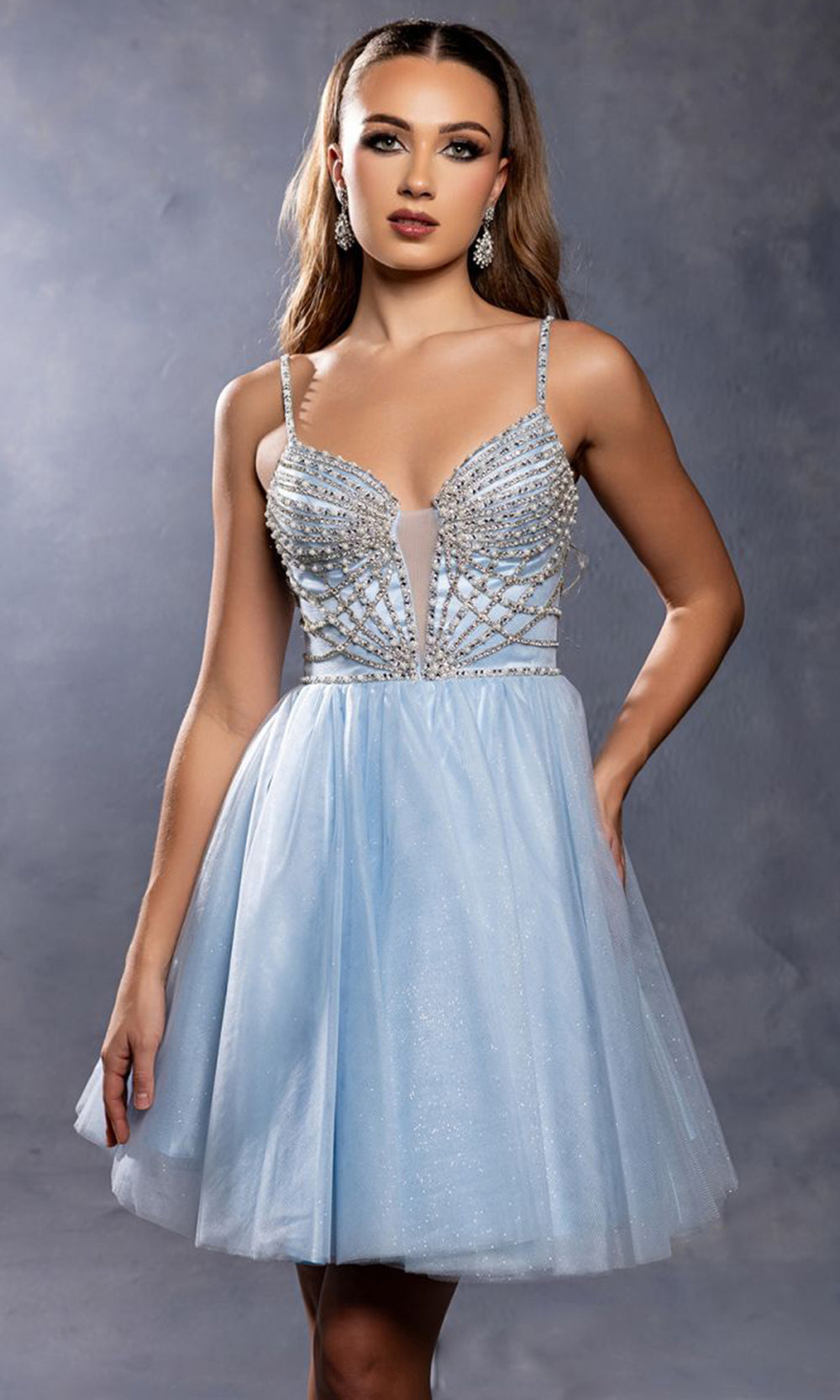 May Queen MQ2243 - Short A Line Dress