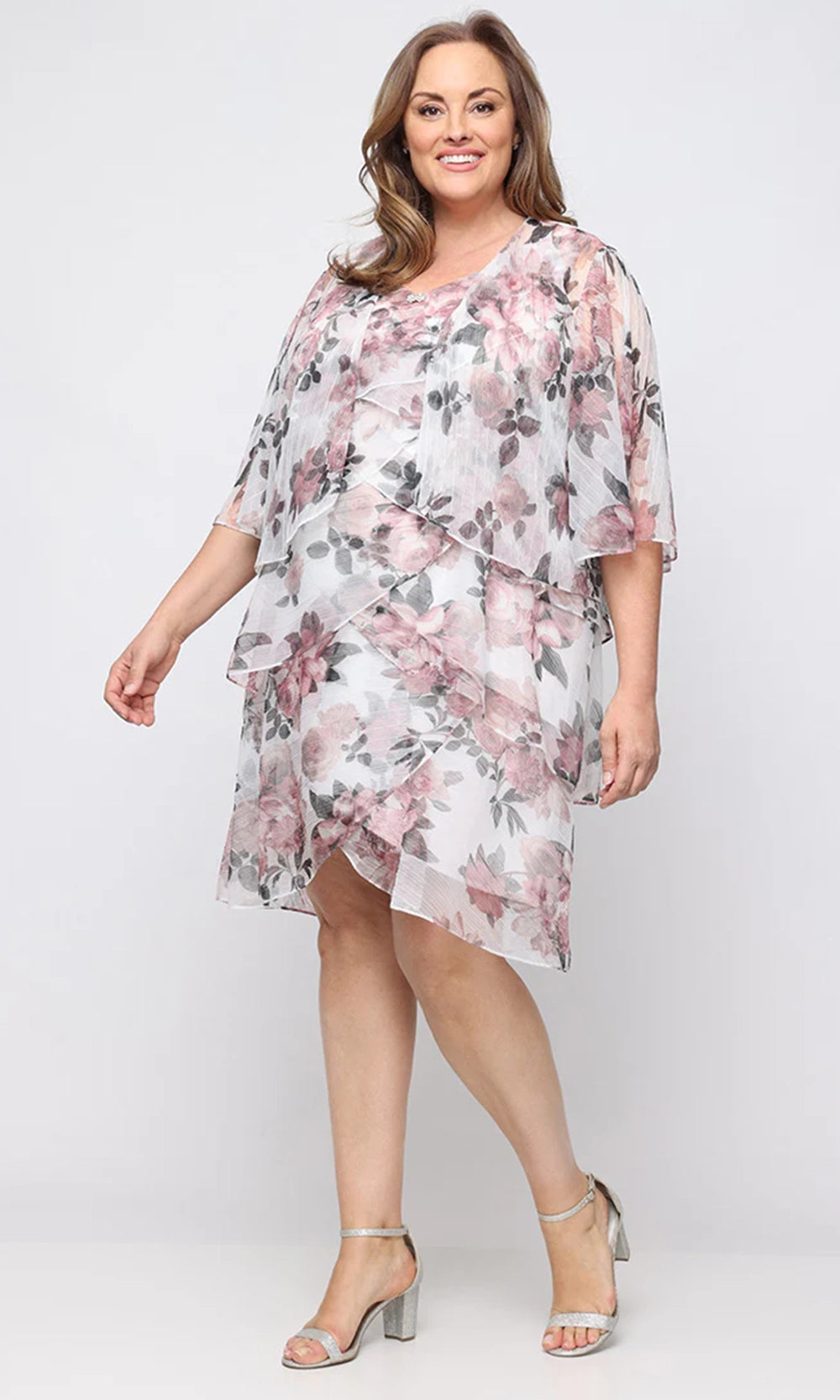 S.L. Fashions Dresses (SLNY) 9455286 - Knee-length 100% Polyester A-line Dress