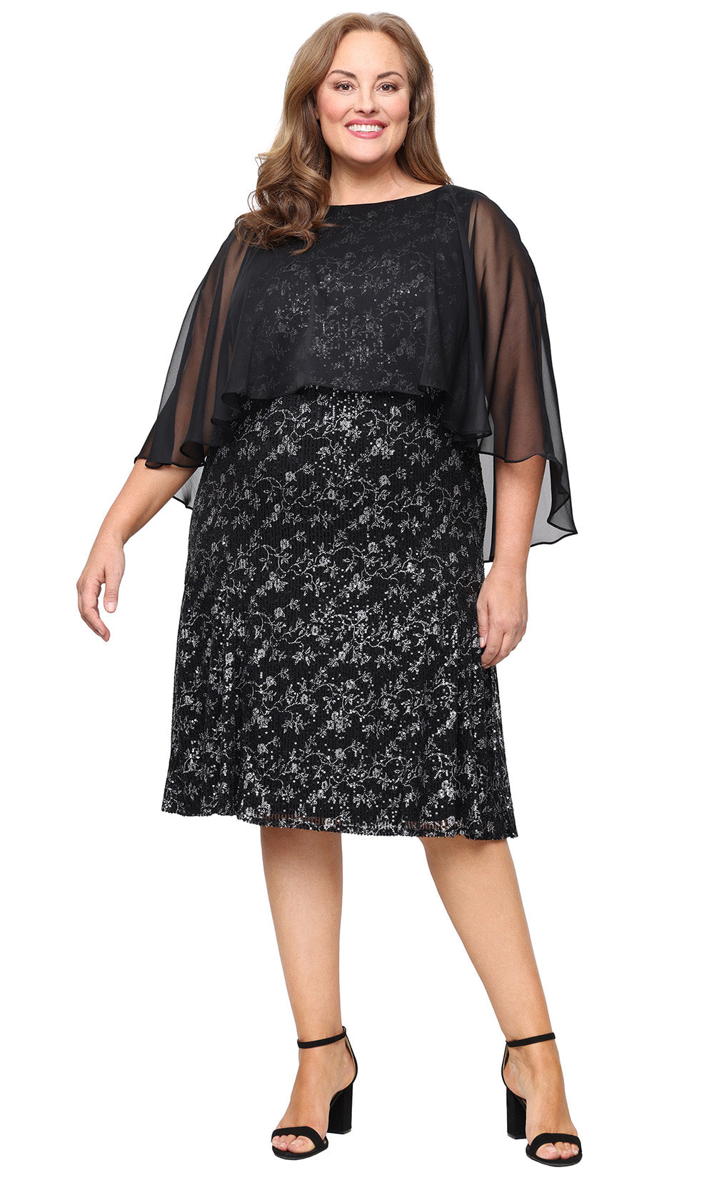 Fashions 9496488 Knee-length Dress: 96% Polyester,