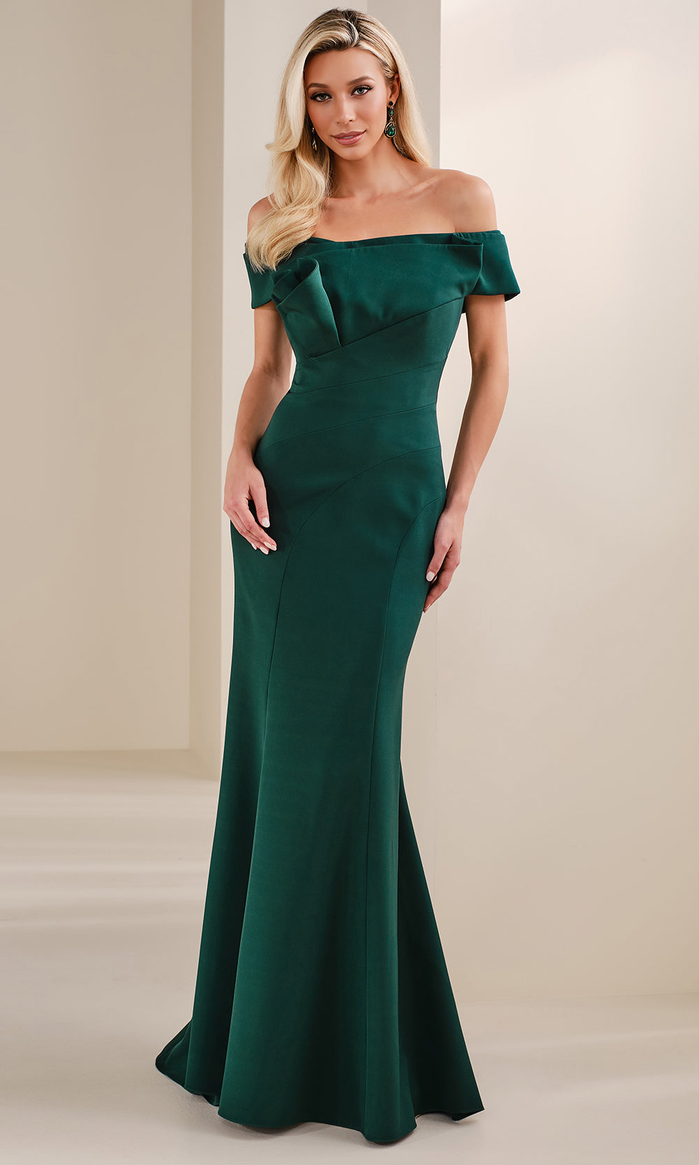 Cameron Blake CB905 - Long Crepe Mermaid Dress