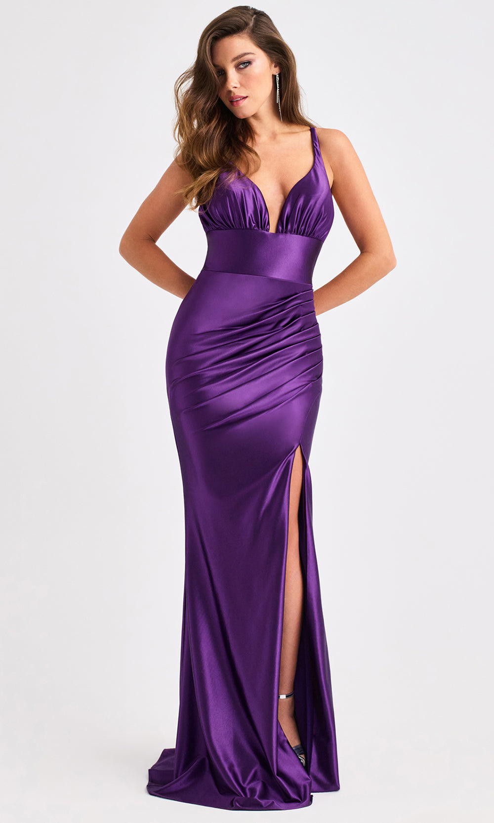 Faviana E11423 Long Prom Dress Purple / 0 Faviana E11423 Long Prom Dress Purple / 0