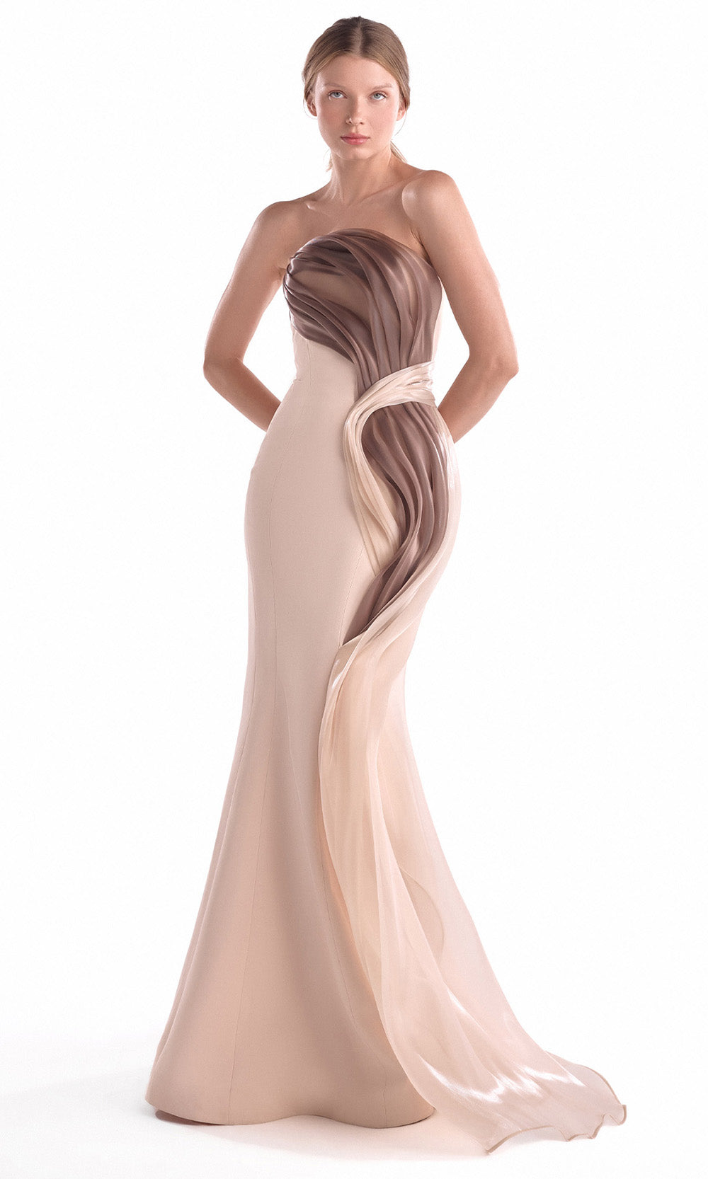 MNM COUTURE G2109 - Long Organza Mermaid Dress