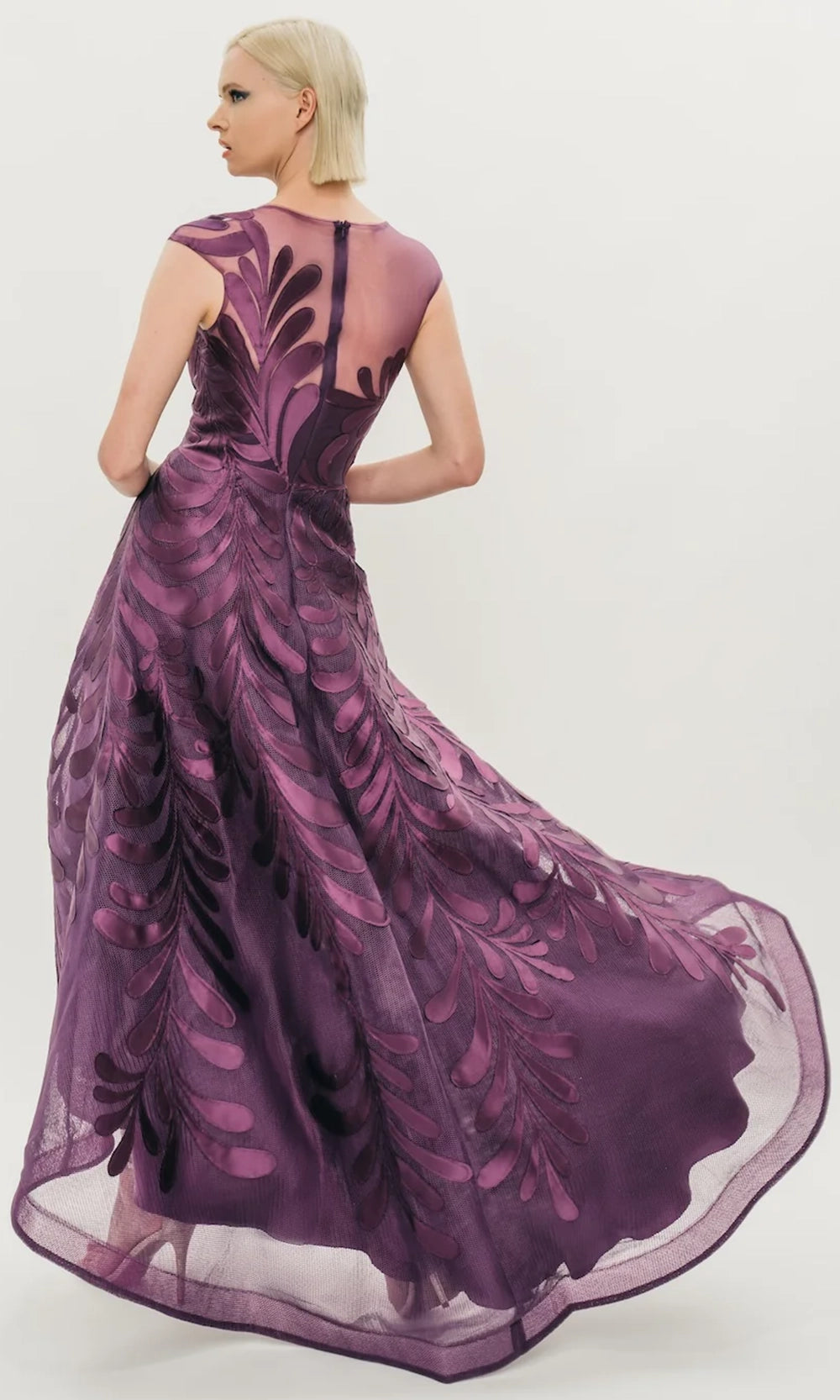 Hynes Park - M343 Floral Embroidered High Low A-line Dress 8 / Rose Pink - Shop Hynes Park dresses on Couture Candy at CoutureCandy.com Hynes Park - M343 Floral Embroidered High Low A-line Dress 8 / Rose Pink - Shop Hynes Park dresses on Couture Candy at CoutureCandy.com
