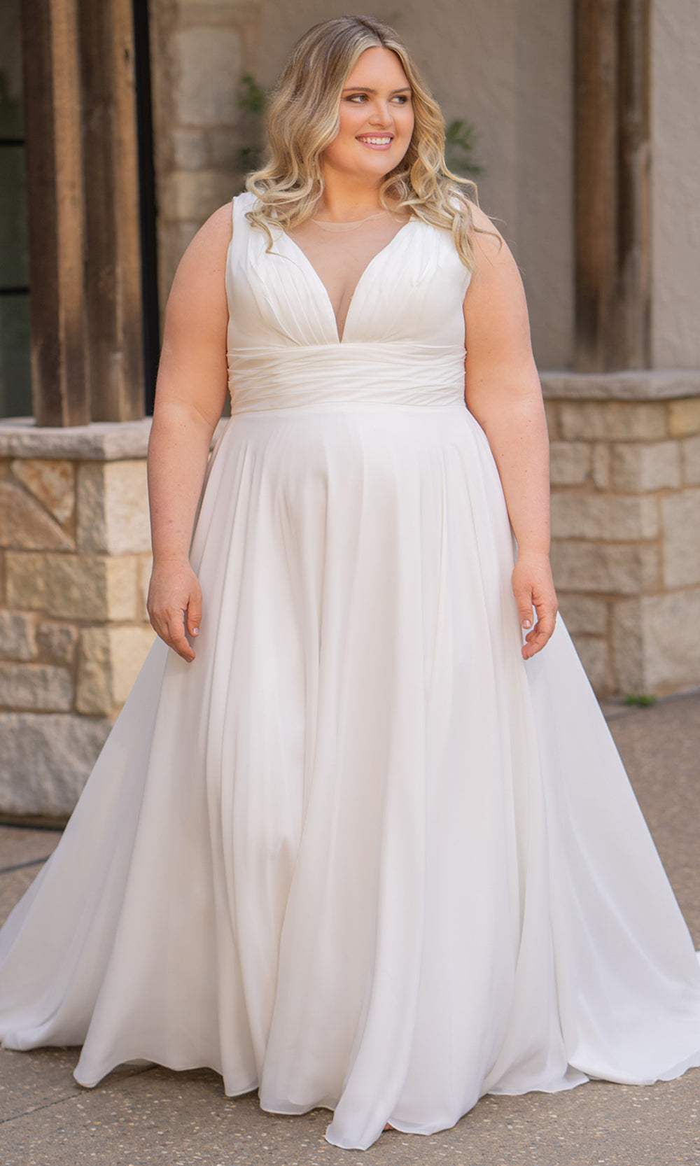 Sydney's Closet SC5360 - Long Satin A-Line Dress