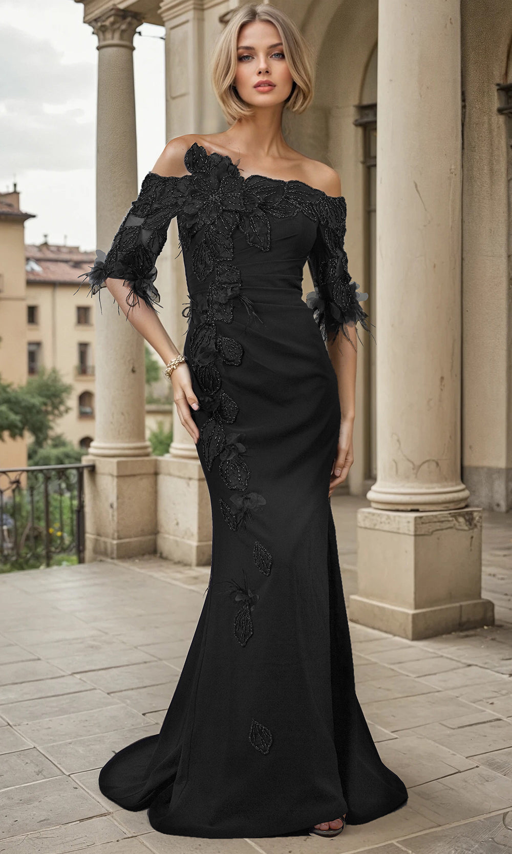 Janique W3061 - Long Mermaid Dress