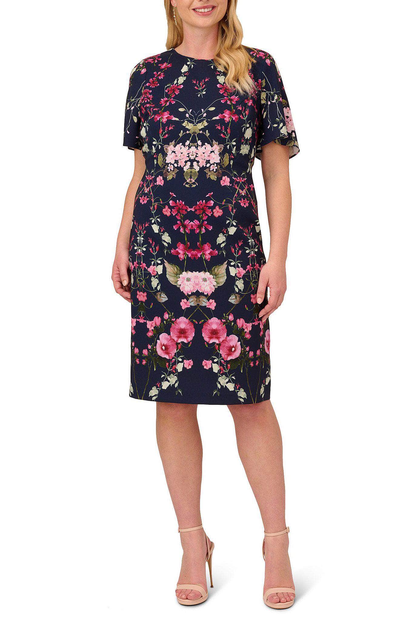 Adrianna Papell AP1D104781 - Short Sleeve Knee Length Casual Dress Couture Candy Adrianna Papell AP1D104781 - Short Sleeve Knee Length Casual Dress Couture Candy