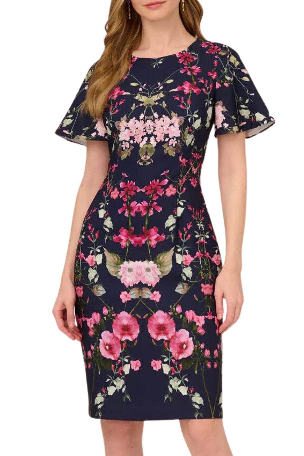 Adrianna Papell AP1D104781 - Short Sleeve Knee Length Casual Dress Couture Candy Adrianna Papell AP1D104781 - Short Sleeve Knee Length Casual Dress Couture Candy