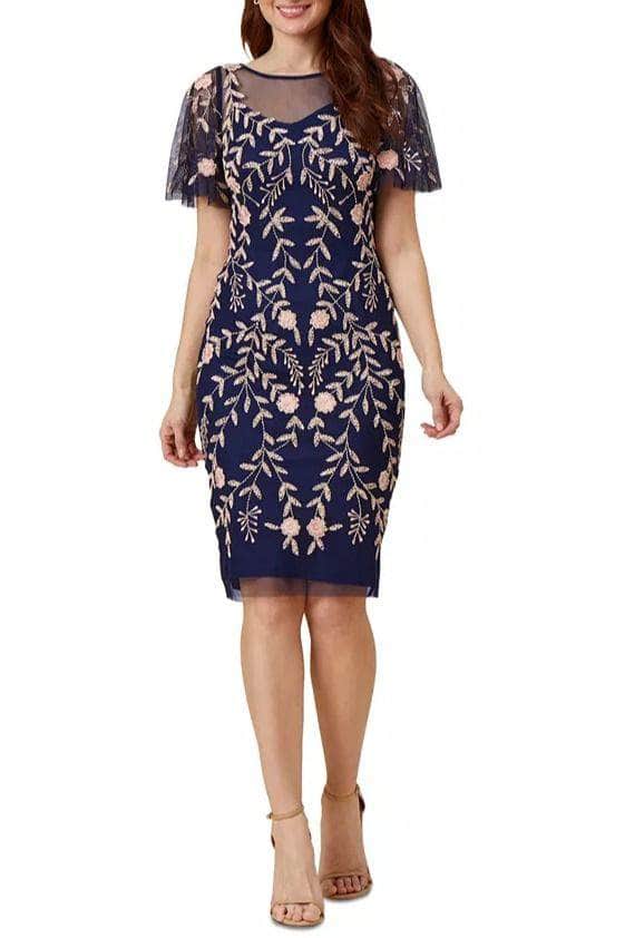 adrianna papell embroidered dress Adrianna Papell AP1E205858