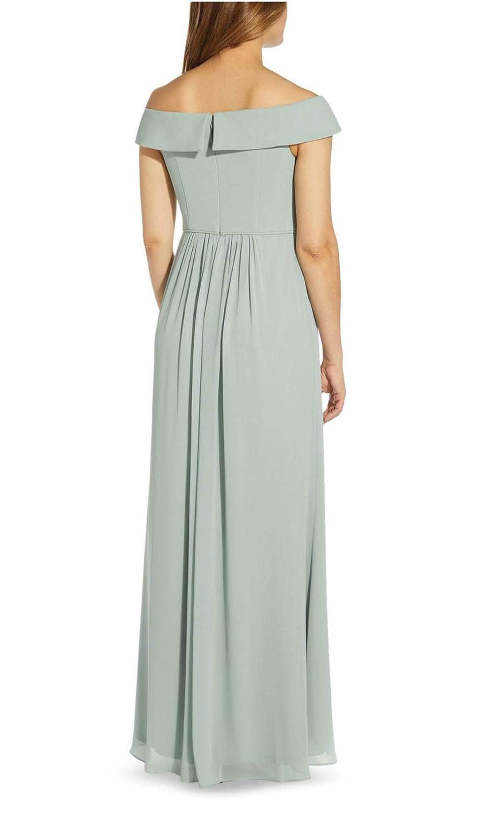 Adrianna Papell AP1E207939 - Off Shoulder Chiffon Long Dress Couture Candy Adrianna Papell AP1E207939 - Off Shoulder Chiffon Long Dress Couture Candy