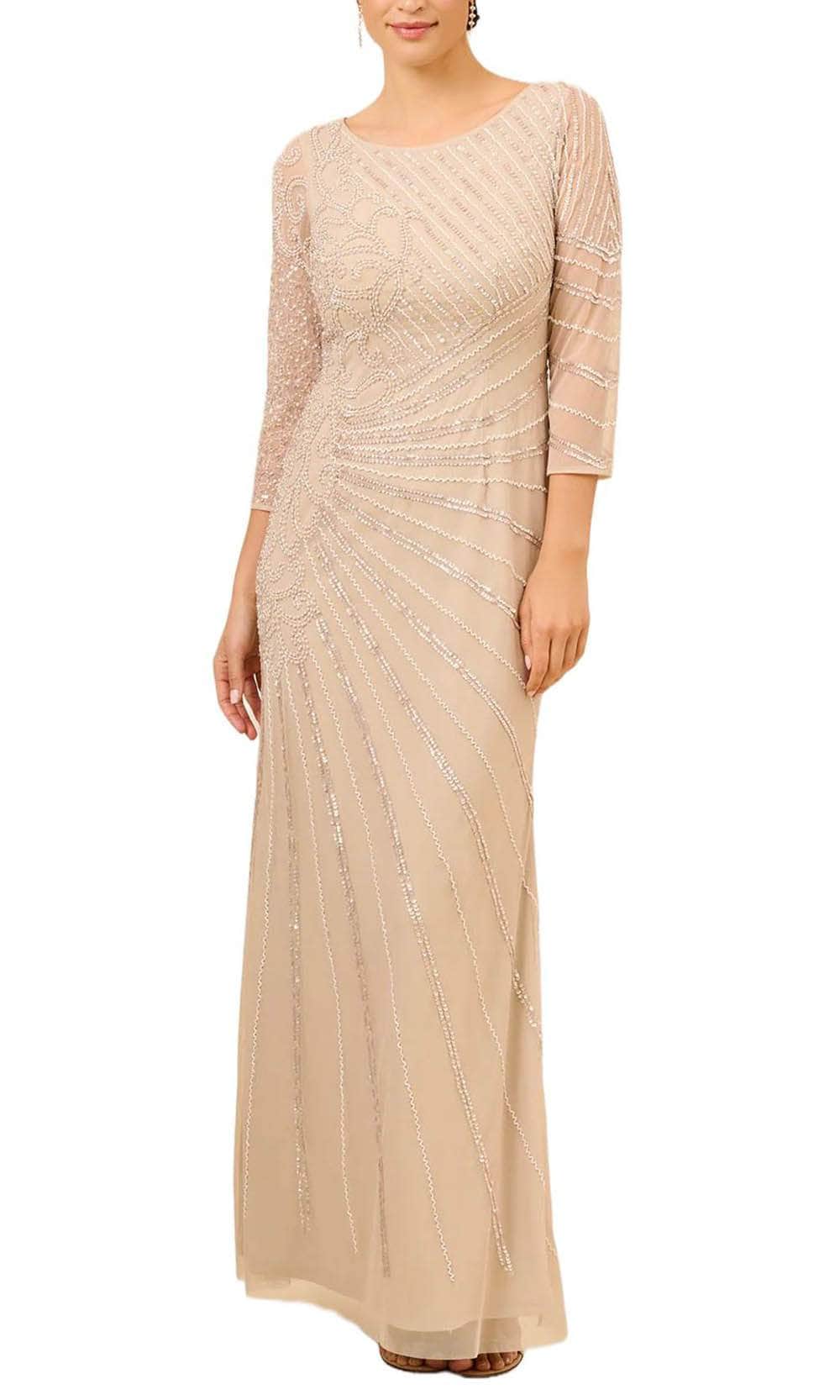 Adrianna Papell AP1E209180 - Beaded Sheath Formal Dress Adrianna Papell AP1E209180 - Beaded Sheath Formal Dress
