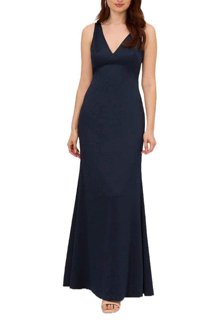Adrianna Papell AP1E210671 - Scalloped V-Back Evening Dress Couture Candy Adrianna Papell AP1E210671 - Scalloped V-Back Evening Dress Couture Candy