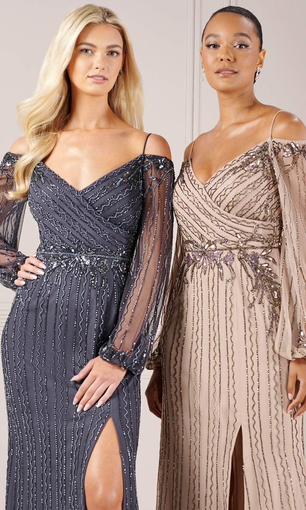 Adrianna Papell Platinum 40437 - Beaded Long Dress Couture Candy Adrianna Papell Platinum 40437 - Beaded Long Dress Couture Candy