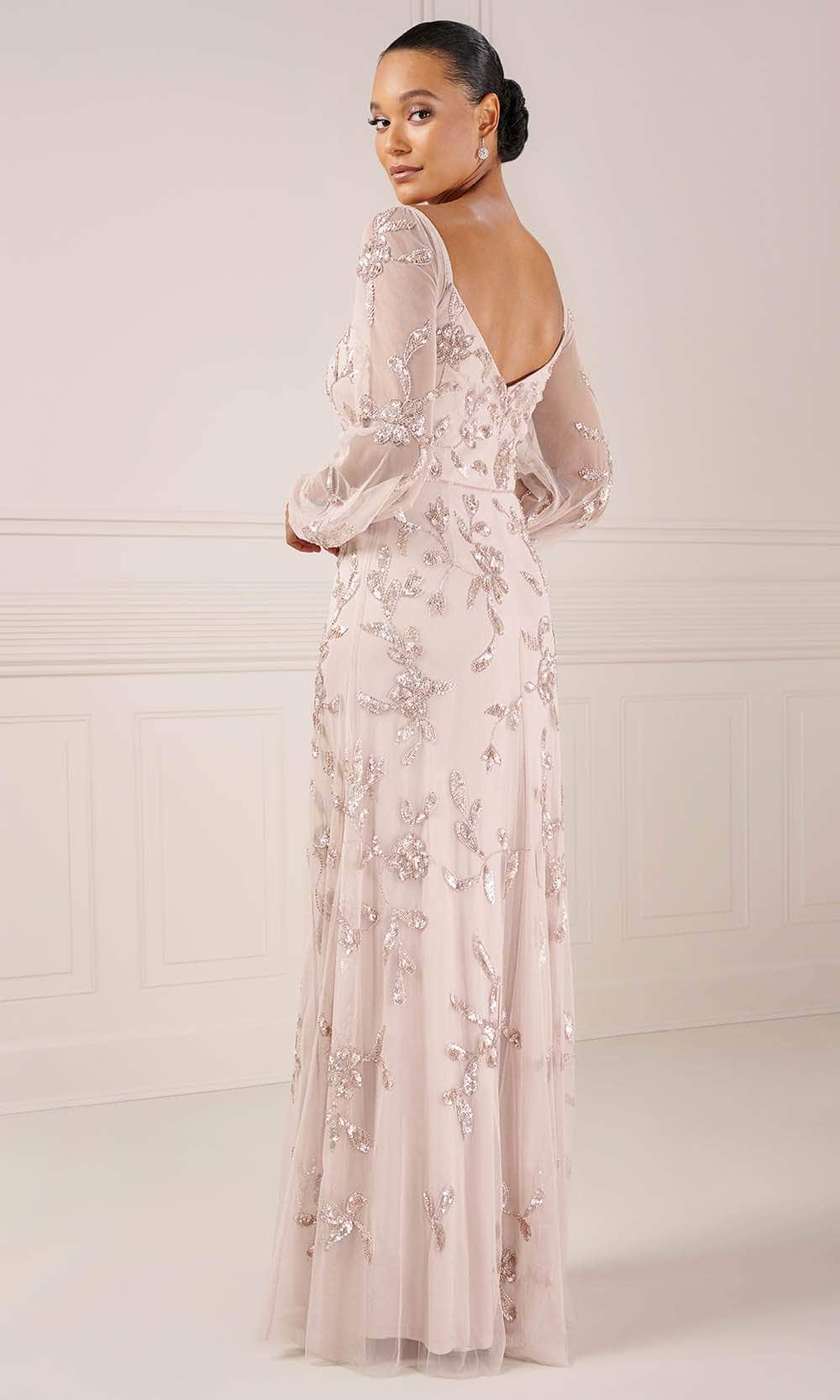 adrianna papell taupe pink dress Adrianna Papell Platinum Mother Of The Bride Dresses
