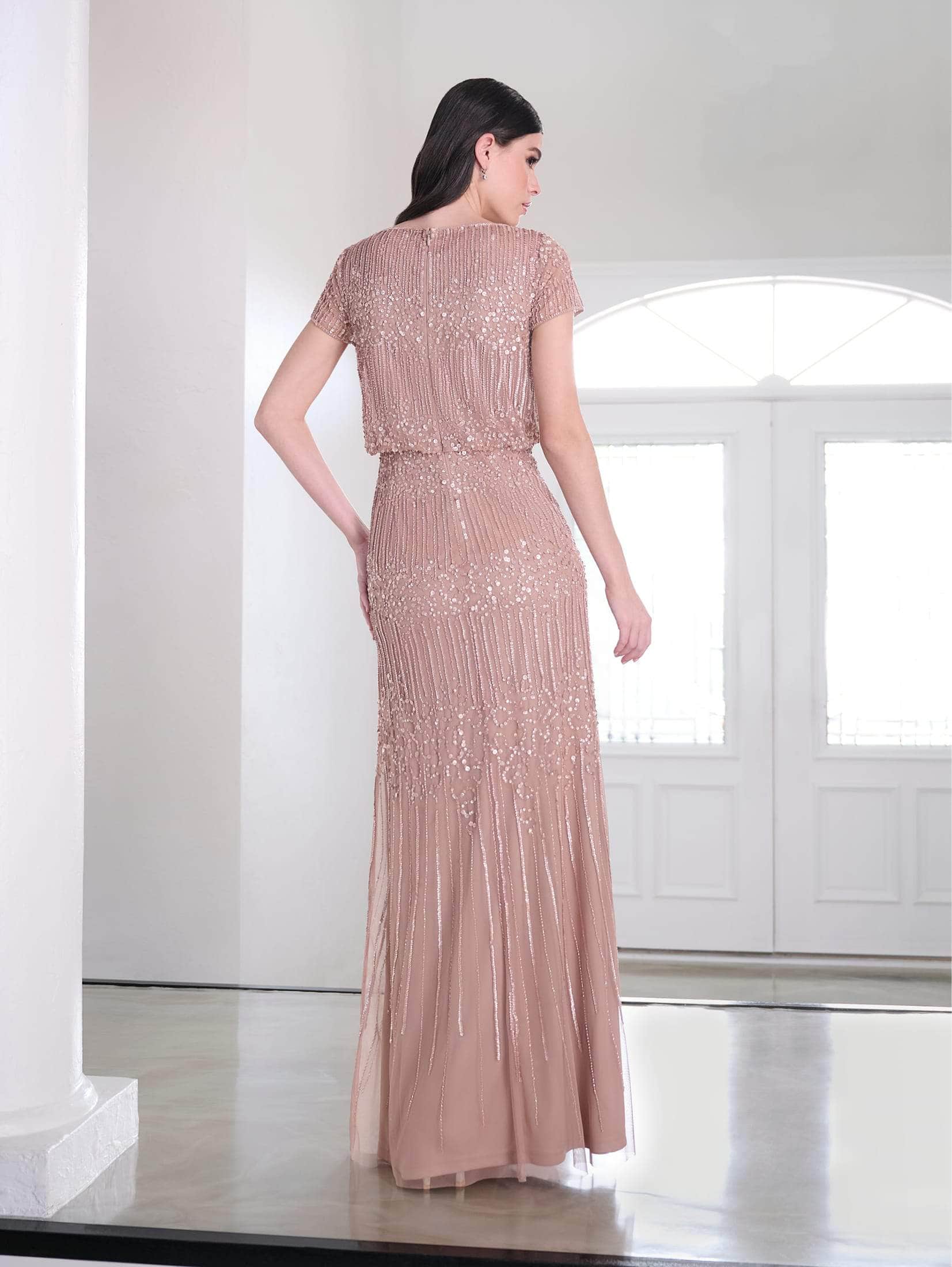 Bridesmaid Dress Long Sequin Blouson Dress David's Bridal Long