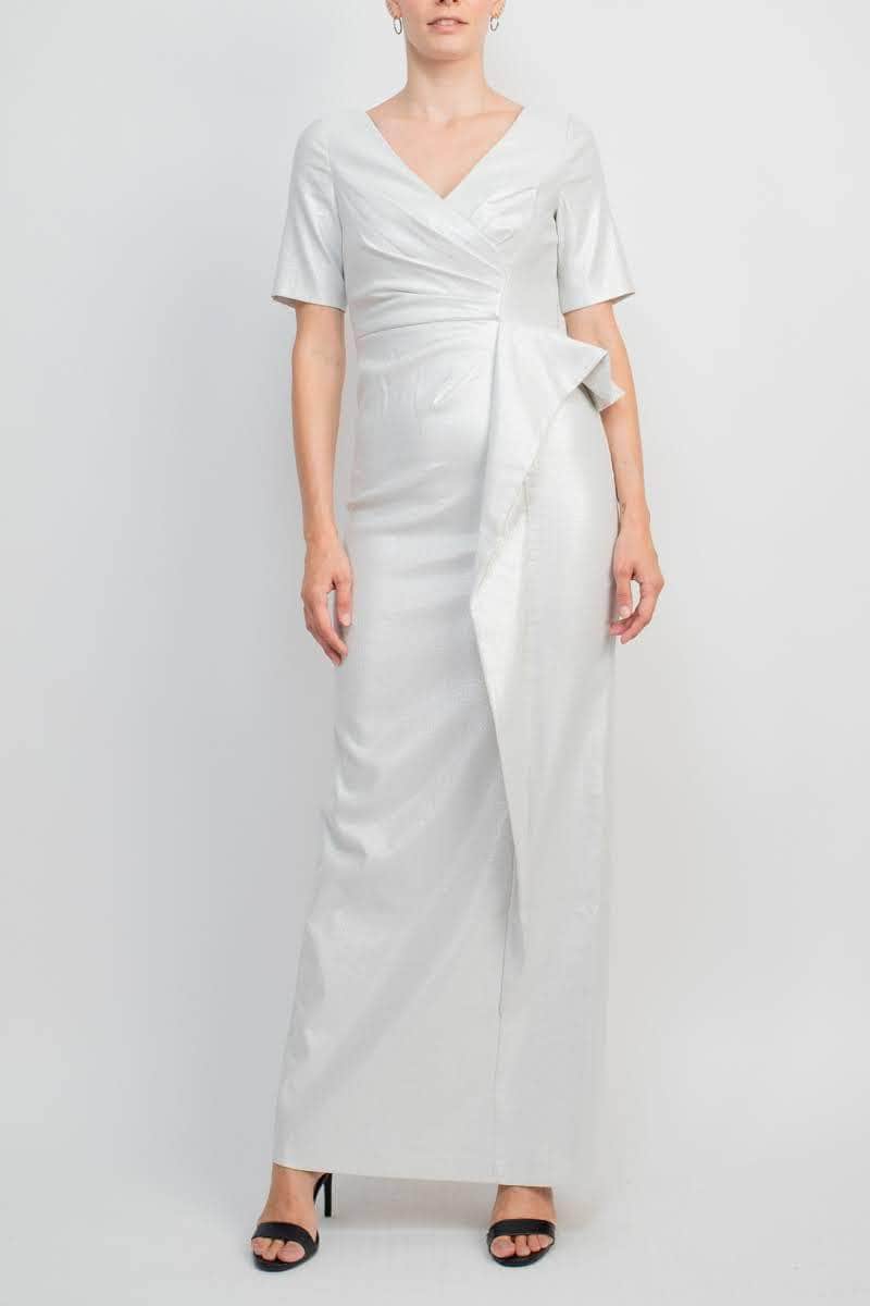 Aidan Mattox MD1E206623 - Surplice V-Neck Draped Formal Dress Aidan Mattox MD1E206623 - Surplice V-Neck Draped Formal Dress