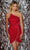 Aleta Couture 1069 - Bow Ornate Sequin Dress Cocktail Dresses 000 / Red