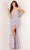 Aleta Couture 1158 - Beaded Fringe Halter Gown Special Occasion Dress 000 / Peri