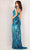 Aleta Couture 1173 - Shimmering Sheer Slit Evening Gown Special Occasion Dress
