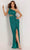 Aleta Couture 1231 - Sequin Embellished One-Sleeve Prom Dress Special Occasion Dress 000 / Teal