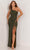 Aleta Couture 1233 - One-Sleeve Beaded Prom Dress Special Occasion Dress 000 / Forest