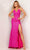 Aleta Couture 200 - V-Neck Empire Evening Dress Evening Dresses 00 / Bright Fuschia