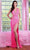 Aleta Couture 662 - Fringe Embellished Sleeveless Prom Gown Prom Dresses 000 / Cinderella Pink