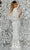 Aleta Couture M001 - V-Neck Cape Sleeve Long Dress Special Occasion Dress