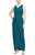 Alex Evenings - 134200 Sleeveless Surplice Bodice Long Fitted Dress Mother of the Bride Dresses 4 / Deep Teal