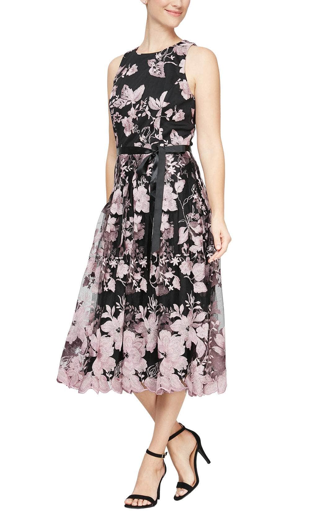 Alex Evenings 51171186 - Floral Embroidered A-Line Evening Dress Couture Candy Alex Evenings 51171186 - Floral Embroidered A-Line Evening Dress Couture Candy