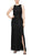 Alex Evenings - 81122434 Laced Draping Long Dress Evening Dresses 2 / Black