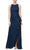 Alex Evenings - 81122434 Laced Draping Long Dress Evening Dresses 2 / Navy