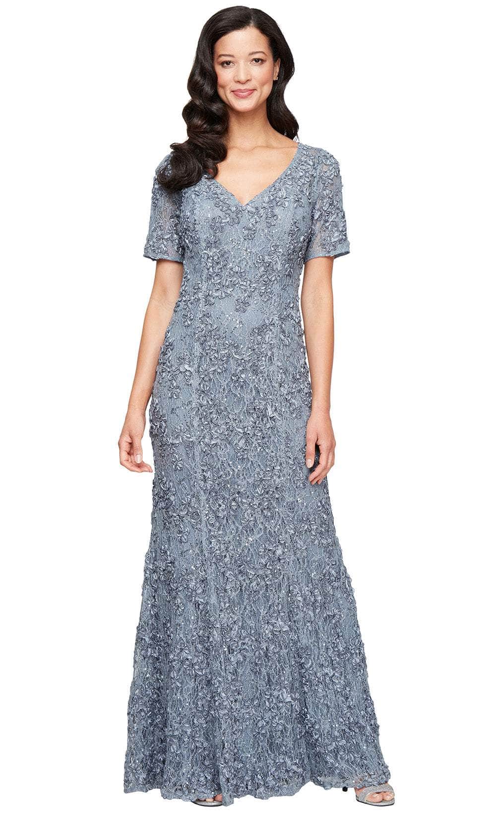 green emerald velvet dress Alex Evenings 8134326 main image 0