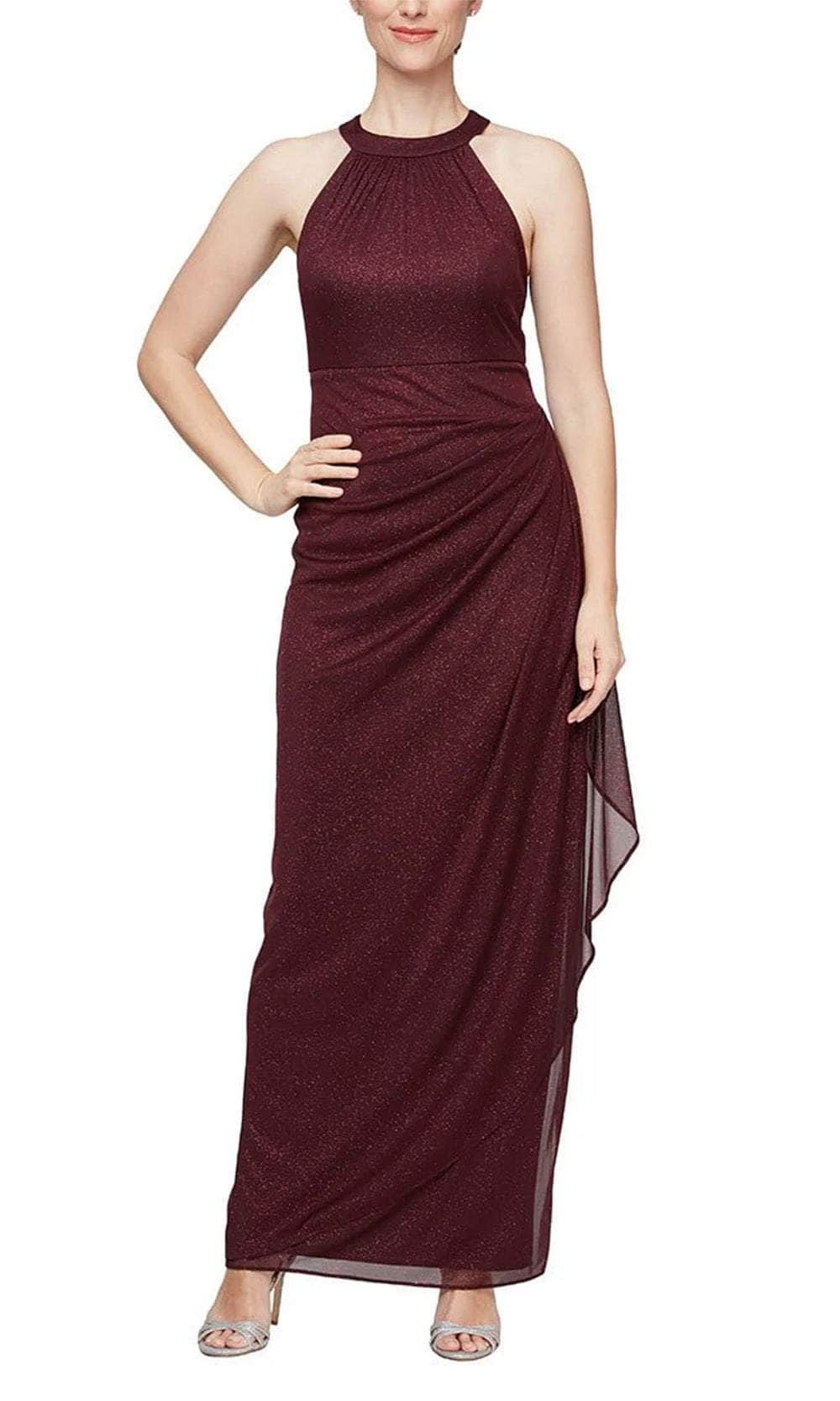 Alex Evenings 8133106 - Sleeveless Halter Evening Dress Alex Evenings 8133106 - Sleeveless Halter Evening Dress
