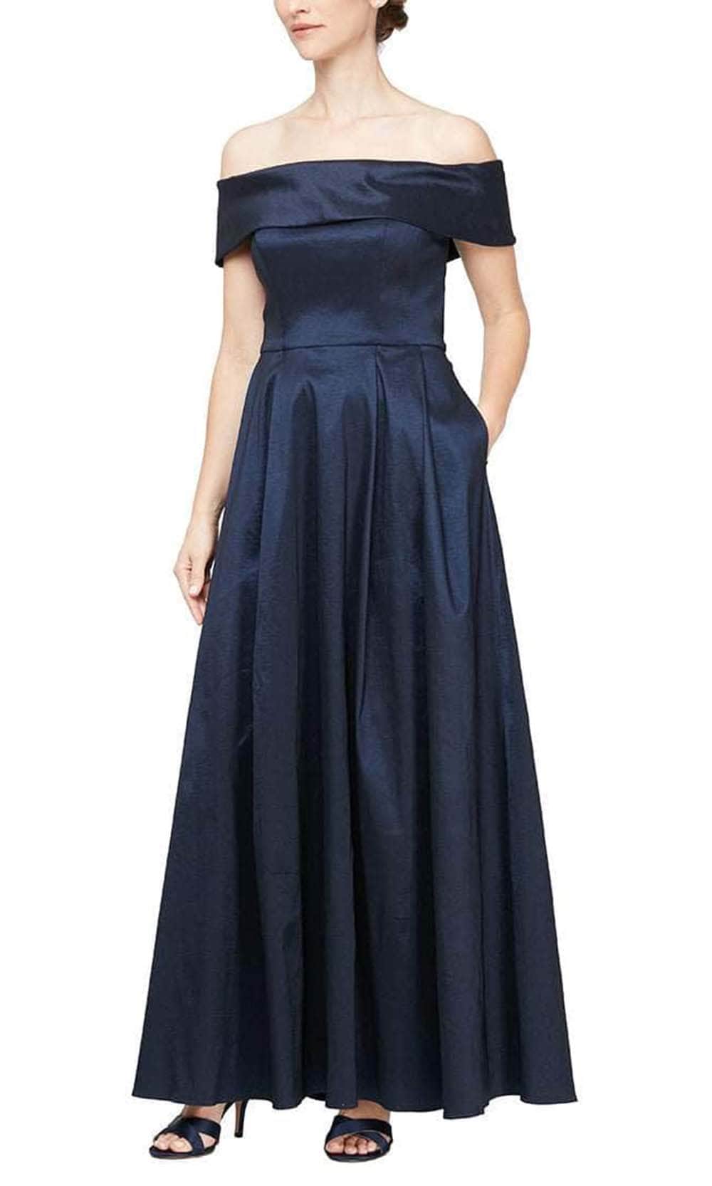 Alex Evenings 8166663 - Off The Shoulder A-Line Gown Alex Evenings 8166663 - Off The Shoulder A-Line Gown