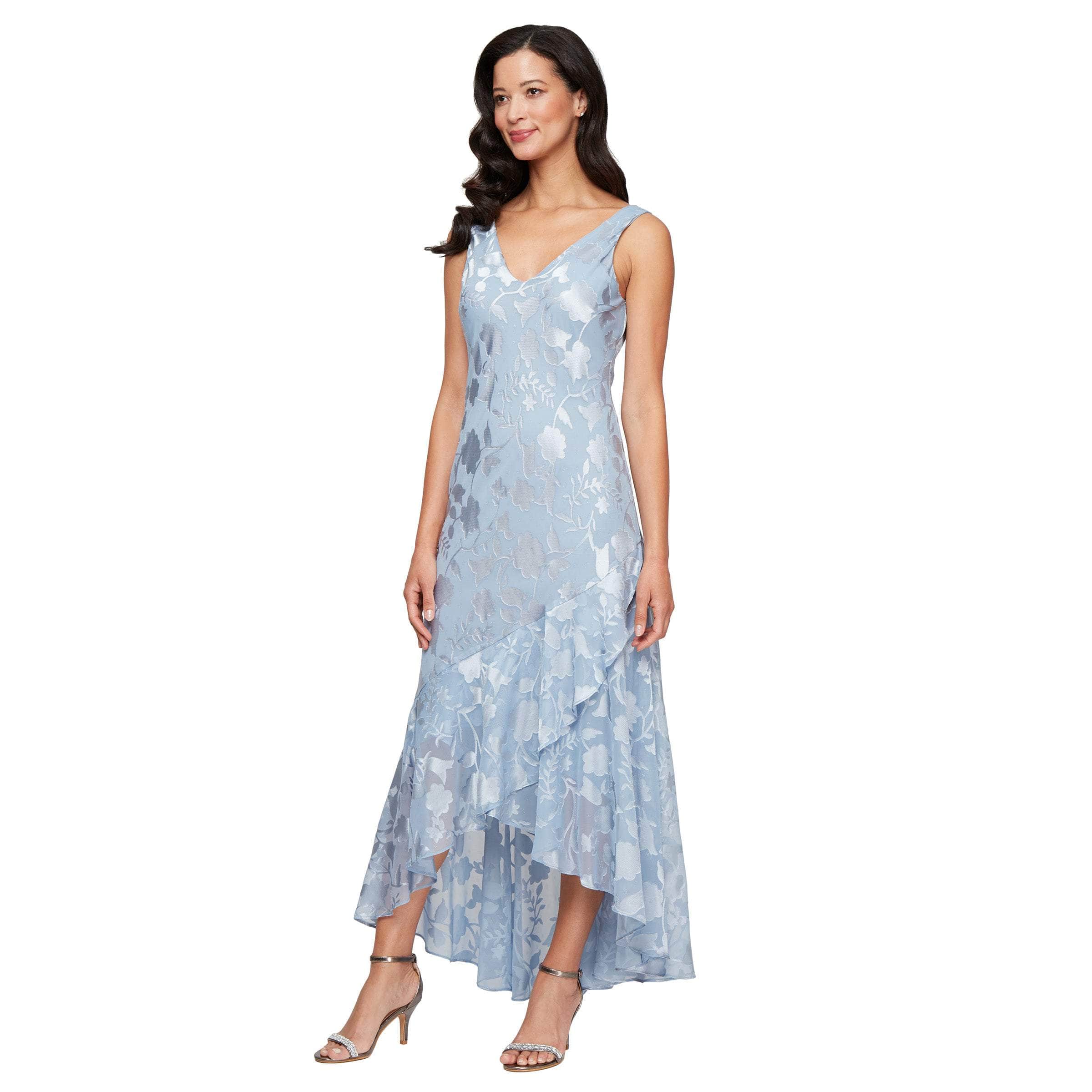 Alex Evenings 8175804 - Chiffon High-Low Dress with Jacket Alex Evenings 8175804 - Chiffon High-Low Dress with Jacket