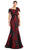 Alexander by Daymor 1864F23 - Bow Detailed Off Shoulder Evening Dress Special Occasion Dress 00 / Red/Wine